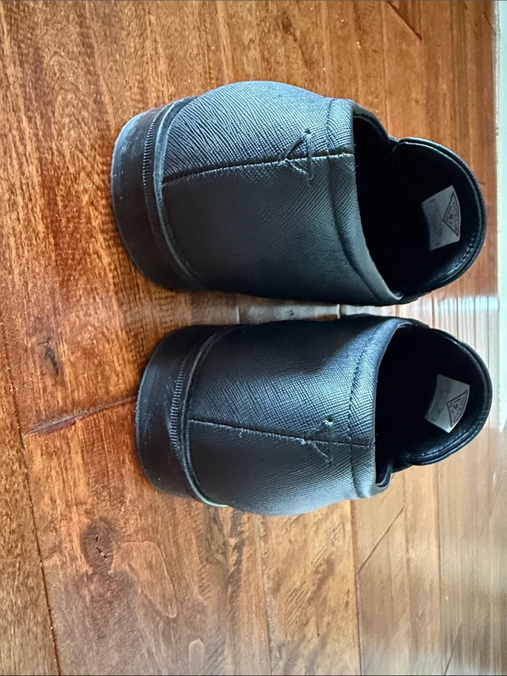 Guess Black Men's Leather Slip-On Loafers with Gunmetal Chain